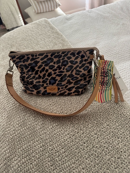 Consuela Handbags - Consuela Leopard Print bag - Tan/Black